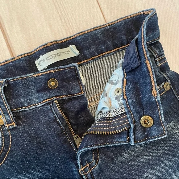 Appaman Medium Wash Slim Leg Jeans Boys Toddler 2T Blue Denim Adjustable Waist - Picture 11 of 15